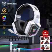 ONIKUMA GT806 2.4GHz Wireless Gaming Headset HiFi Sound Quality PcLaptop With Microphone Noise Canceling Gaming Headphone For PC