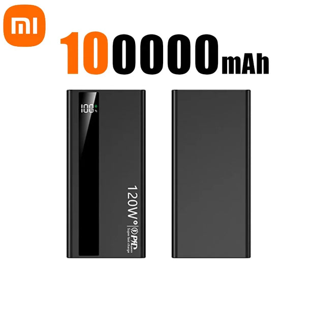 Xiaomi Power Bank 200000mAh 120W Super Fast Charging External Battery High Capacity Digital Display Charger For Iphone Samsung