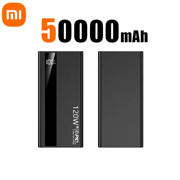 Xiaomi Power Bank 200000mAh 120W Super Fast Charging External Battery High Capacity Digital Display Charger For Iphone Samsung