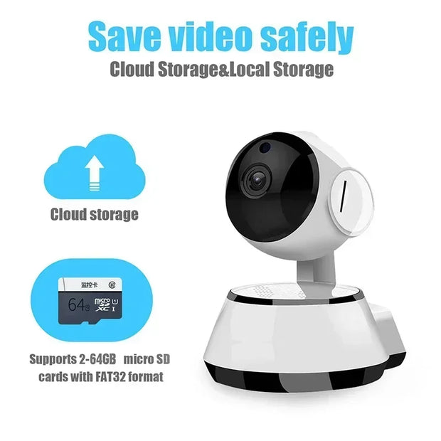 Panoramic Camera V380 Pro WiFi IP Camera Home Security Wireless Smart Camera WI-FI Audio Record Surveillance Baby Monitor Indoor