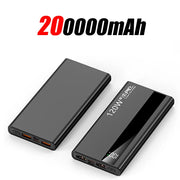 200000mAh 120W Power Bank Super Fast Charging Battery High Capacity Digital Display Power Bank For Xiaomi Iphone Samsung