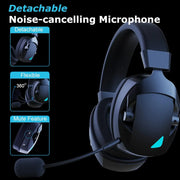 Acinaci Wireless Gaming Headset with Mic 2.4G Bluetooth Headphone USB 3.5mm Wired 3 Modes for PC, PS4, PS5, Mac, Switch