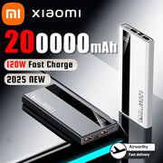 Xiaomi Power Bank 200000mAh 120W Super Fast Charging External Battery High Capacity Digital Display Charger For Iphone Samsung