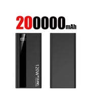 120W Super Fast Charging Power Bank 200000mah Battery High Capacity Digital Display Power Bank For Iphone Samsung Gift 2025