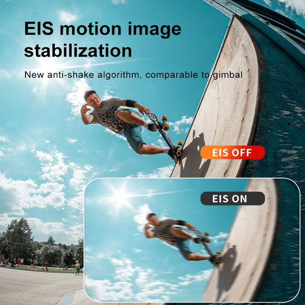 6K Action Camera 4K60FPS WiFi Anti-shake Dual Screen 170° Wide Angle 20m Bare Metal Waterproof Sport Camera with Remote Control