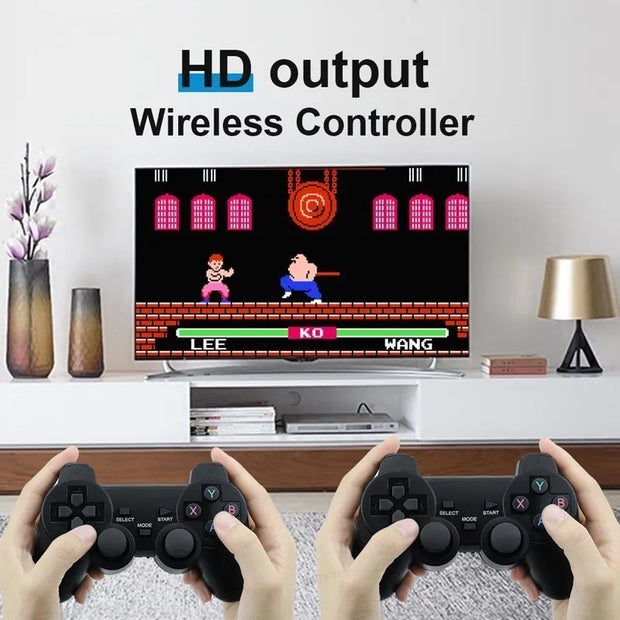 M8 Video Game Console 4K HD Built-in 20000 Games Wireless Controller TV Game Stick Retro Handheld Game Player Dropshipping