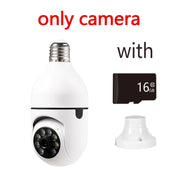 New WiFi 1080P Surveillance IP Camera E27 Bulb Google Auto Tracking Night Vision Full Color Video Security Baby Monitor Indoor