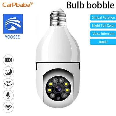 YOOSEE Wifi Camera 1080P Wifi Bulb E27 Surveillance Camera Color Night Vision Human Tracking Smart Home Security Protection