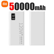 Xiaomi 50000mAh Fast Charging Power Bank 120W High Capacity Powerbank Portable Battery Charger For iPhone Samsung Huawei New