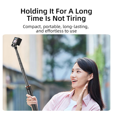 1.38M Selfie Stick Tripod for DJI Action 4/Pocket 3/Gopro/Instar 360/DSlR Camera Phone Photography Adjustable Extension Holder