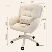 Nordic Simple Office Chairs for Household Bedroom Gaming Chairs Computer Chair Cream Style Comfortable Leisure Office Furniture