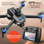 2024 S159 GPS PRO Drone 5G 8K HD Aerial Photography Dual-Camera Dron with Screen Omnidirectional Obstacle Avoidance Drone RC Toy