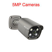 Techage 4MP 5MP 4K Security Metal POE IP Camera H.265 Outdoor Two Way Audio Video Surveillance AI IP Camera for NVR System