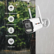 8MP 4K IP Camera Wifi Wireless 5MP AI Human Detect iCSee CCTV Bullet Outdoor Surveillance Security Protection Video Camera Cam