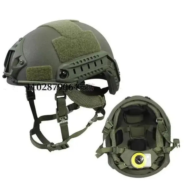 Ballistic Helmet -Wendy Aramid Kevlar Tactical Ballistic Helmet FAST army green NIJ IIIA High Cut - Bulletproof helmet