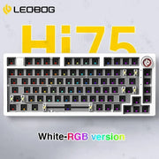 LEOBOG Hi75 Hot-Swap 81-Key E-sport Gaming Mechanical Keyboard Aluminum Alloy Barebones RGB Backlighting Gasket-Mounted Custom