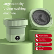 11L 6L Portable Big Capacity Washing Machine With Drain Basket For Apartment Camping Travel Underwear 110-260V Mini Washer Dryer