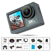 2025 NEW Action Camera 5K 4K 60FPS WiFi Anti-shake Dual Screen 170° Wide Angle 30m Waterproof Sport Camera with Remote Control