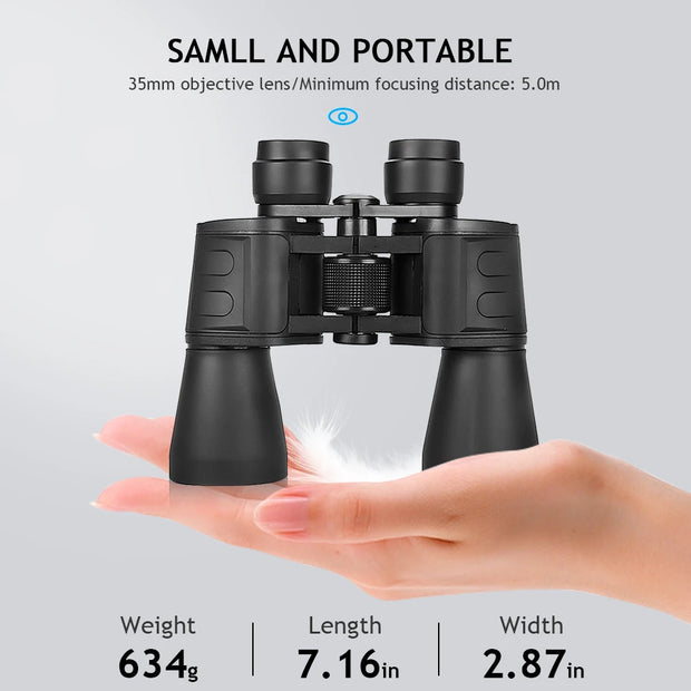 180x100 Zoom Binoculars Professional HD BAK4-Prism Powerful Binoculars Day Night Vision Long Range Outdoor Waterproof Telescope