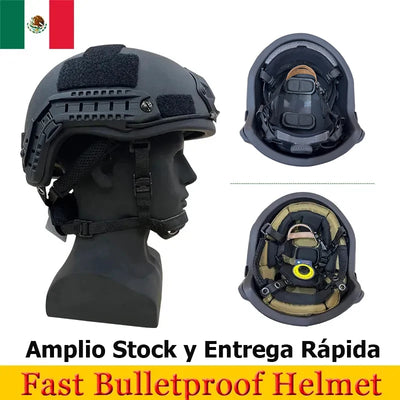 Ballistic ACH High Cut Tactical Helmet PE Ballistic Helmet NIJ IIIA Fast Wendy's Suspension Pad Bulletproof Helmet