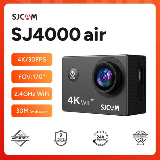 SJCAM SJ4000 Air Action Camera with 4K Video 30M Waterproof 2.4G WiFi Sports Camera Action Cam Sports Camera bicycle motorcycles