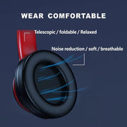 Lenovo HD200 Bluetooth Earphones Over-ear Foldable Computer Wireless Headphones Noise Cancellation HIFI Stereo Gaming Headset