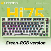 LEOBOG Hi75 Hot-Swap 81-Key E-sport Gaming Mechanical Keyboard Aluminum Alloy Barebones RGB Backlighting Gasket-Mounted Custom