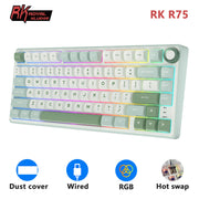 RK Royal Kludge R75 Gasket Wired Mechanical Keyboard 80 Keys RGB Backlit Hot-swappable Spanish Gamer Keyboard MDA PBT Keycaps