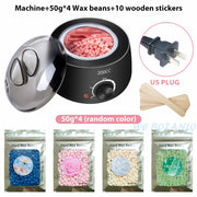 200CC Wax Heater Warmer Hair Removal Machine For Hand Foot Body SPA Epilator Paraffin Wax Pot +Wax Beans + Wood Sticks