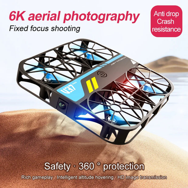 Xiaomi V37 Pro Mini Drone With Camera 4K HD WiFi FPV Drone Pocket Remote Control Helicopter Quadcopter Christmas Gift For Kids