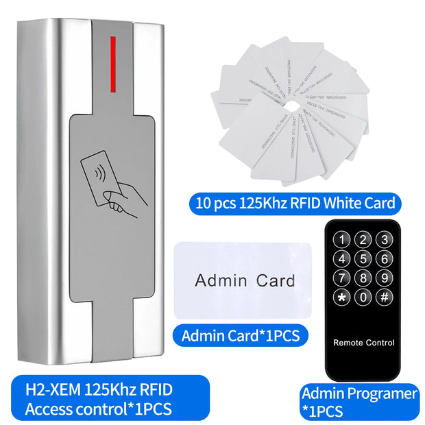 Outdoor Standalone Zinc Alloy Metal Keypad Waterproof IP67 3000User RFID Card Reader Wiegand Controler for Access Control System