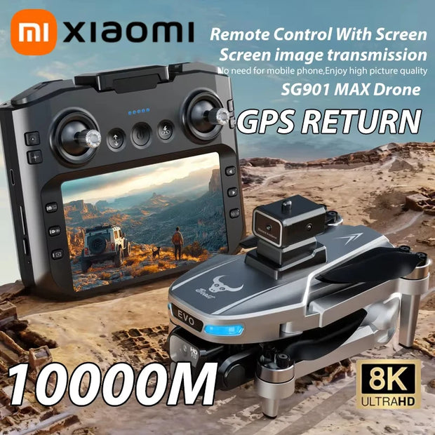 XIAOMI SG901 Drone MAX GPS Professional 8K HD Aerial Avoiding Obstacle with Large Screen Remote Control Folding Brushless Drone