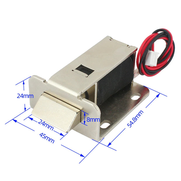 DC12V24V electromagnetic lock thickened electric lock door lock access control electric lock resistance to 150KG pulling force