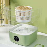 11L 6L Portable Big Capacity Washing Machine With Drain Basket For Apartment Camping Travel Underwear 110-260V Mini Washer Dryer