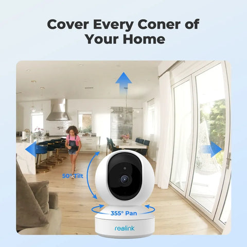 Reolink E1 Series Pro 4MP WiFi Camera Pan&Tilt 2-Way Audio Baby Monitor Indoor Cam AI Detection Home Video Surveillance Cameras