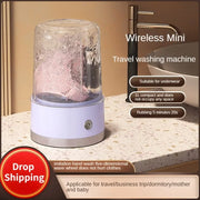 Wireless Portable Underwear and Socks Washer Rechargeable Mini Washer for Travel Home and Dormitory with Laundry Cup