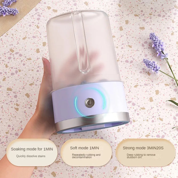 Wireless Charging Portable Washing Machine for Underwear and Socks,Mini Washer for Home and Dormitory with Portable Laundry Cup