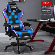 2023 New gaming chair,High quality computer chair with massage,leather office chair RGB light gamer chair swivel gaming chair