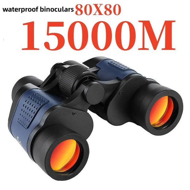 Long Range Professional Binoculars with High Magnification Portable HD Telescope Civil Grade Night Vision Binocular 80x80