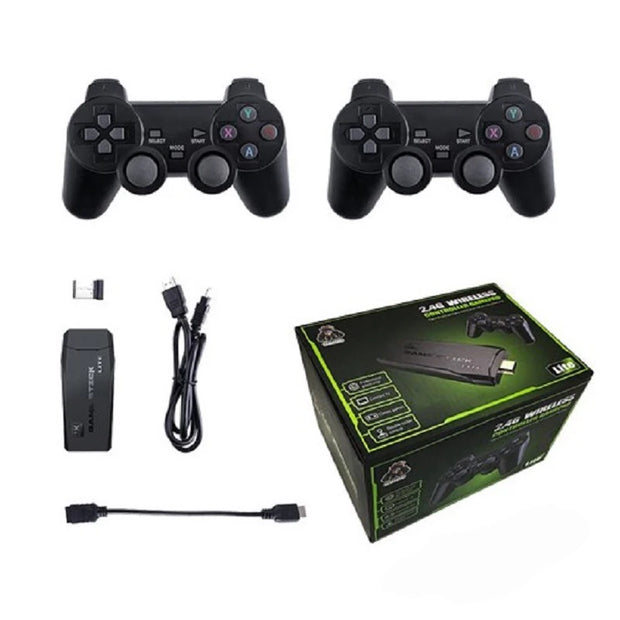 M8 Game Console Built-in Two-person Wireless Controller 2.4G Stick 4K HD PS1 GBA Video Children's Christmas Gift