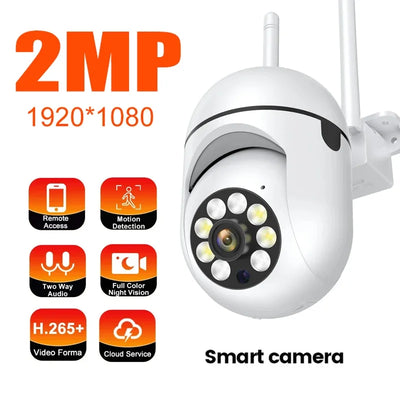 Ycc365 plus 1080P PTZ WIFI IP Camera Audio CCTV Surveillance 4X Zoom Night Full Color Wireless Waterproof H.264 Audio Security