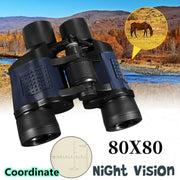 Long Range Professional Binoculars with High Magnification Portable HD Telescope Civil Grade Night Vision Binocular 80x80