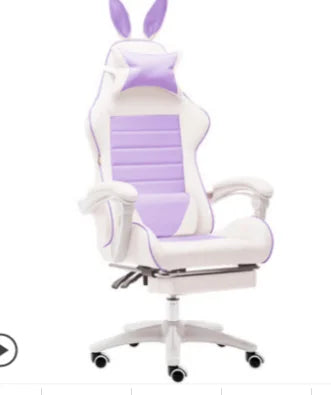 Office Chair WCG Computer Gaming Chair Reclining Armchair with Footrest Internet Cafe Gamer Chair Office Furniture Pink Chair