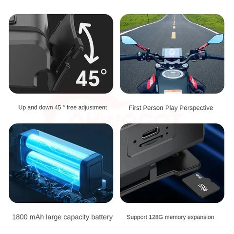 Mini Action Camera1080P First Perspective Headlight Sports Cam Wave Hand Induction Video Recorder Built in Battery Small Bodycam