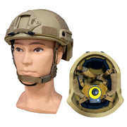 Male and female tactical high shear helmets, polyethylene bulletproof head protectors, with NIJ IIIA quick suspension pads