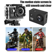 Mini Action Camera HD 4K Digital Cameras Screen Waterproof Recording Cam Sports Camera for Riding Record Diving Outdoor Sports