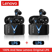 Original Lenovo LP6 TWS Gaming Earbuds Noice Cancelling Wireless Earphone HIFI Music Bluetooth Headphones with Dual Mode Headset