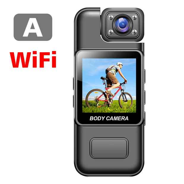 Ultra HD 4K WIFI Camera Digital Video Mini Portable Handheld Law Enforcement Recorder 180° Rotatable Lens Outdoor Sports Camera