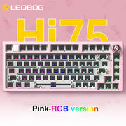 LEOBOG Hi75 Hot-Swap 81-Key E-sport Gaming Mechanical Keyboard Aluminum Alloy Barebones RGB Backlighting Gasket-Mounted Custom