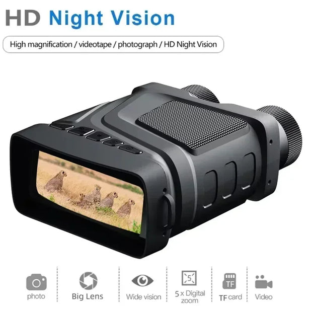 Night Vision Binoculars Device 5X Digital 800m Full Dark Infrared WiFi Telescope Goggles For Hunting Camping Video Record